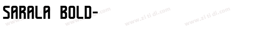 sarala bold字体转换